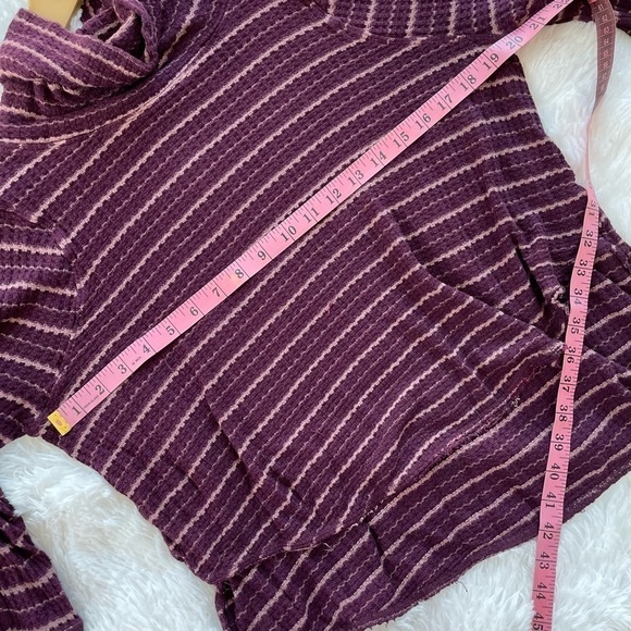 Free People/We the free Kristine drippy thermal cowl neck long sleeve top - Picture 11 of 11